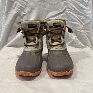 Sperry Duck Boots Girls Size 1
